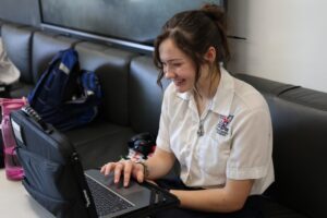 High School study hall. 