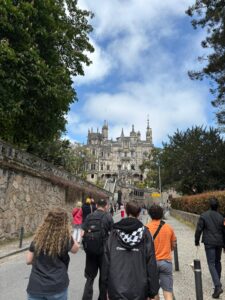 Royalmont Academy students during pilgrimage formation experience in Portugal