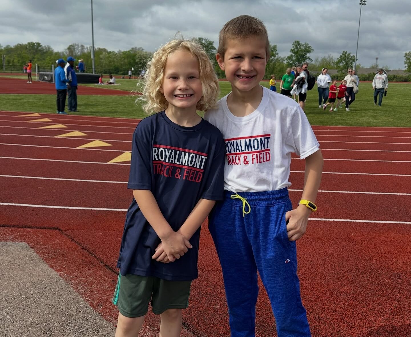 Students building friendships at Royalmont Academy where every child is known.